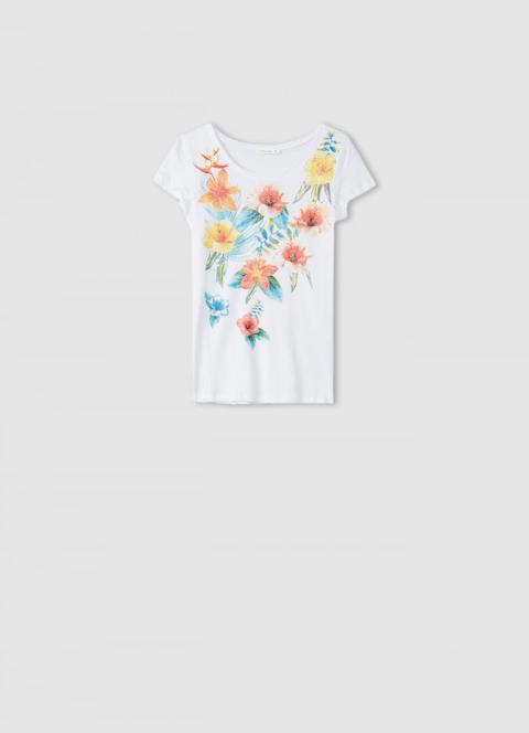 T-shirt Stampa Fiori