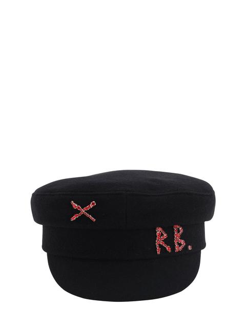 Ruslan Baginskiy | Mujer Gorro "lvr Exclusive Baker Boy" De Lana Negro Xs