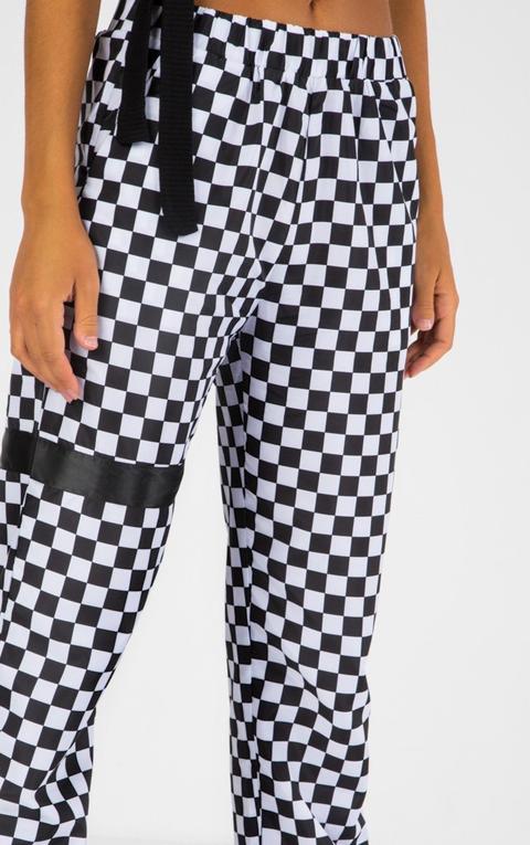 checkered jogger pants