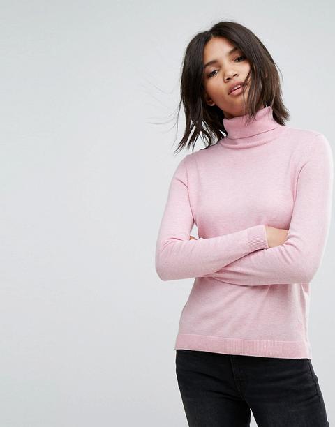 Esprit - Maglione Dolcevita Leggero - Rosa