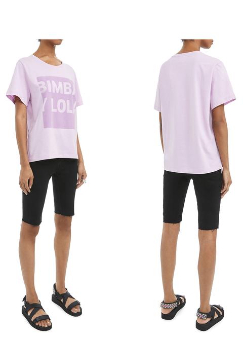 Camiseta Básica Logo Lila