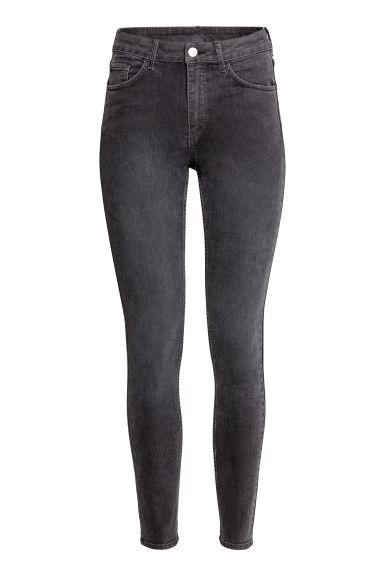 H & M - Skinny High Ankle Jeans - Grigio