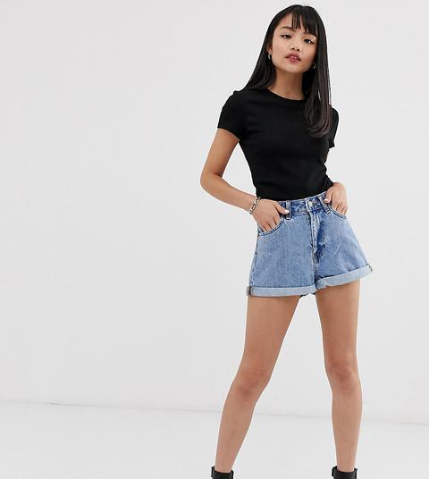 Dr Denim Petite – Jenn – Shorts Mit Aufgerolltem Saum