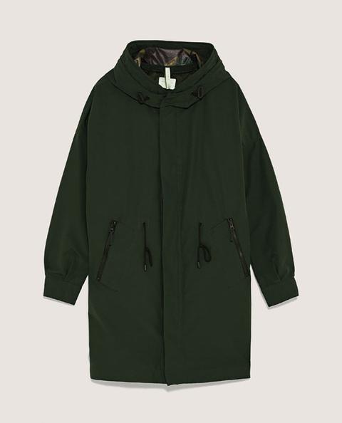 Parka Aus Funktionsstoff Mit Camouflagemuster
