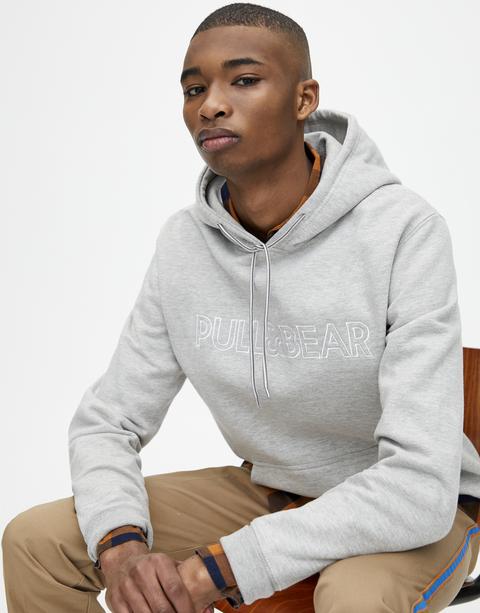 Felpa Logo Bordado Pull&amp;bear (especial Online+asos)