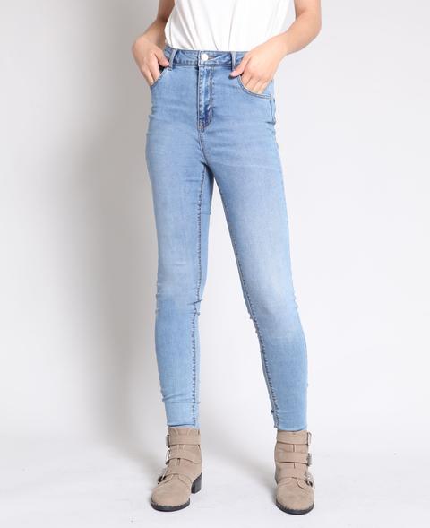 Jeans Skinny A Vita Alta