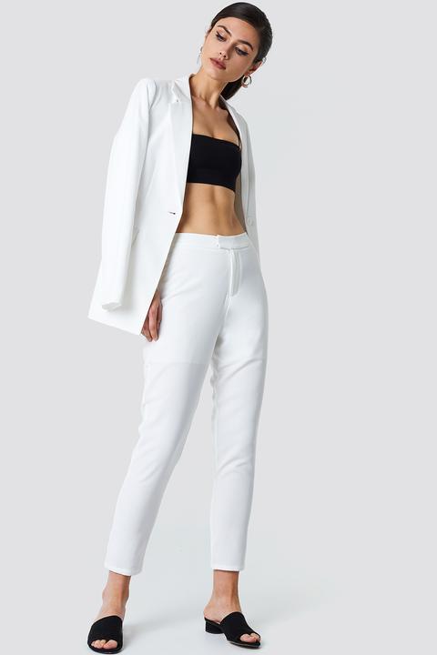 Na-kd Classic Tailored Suit Pants - White