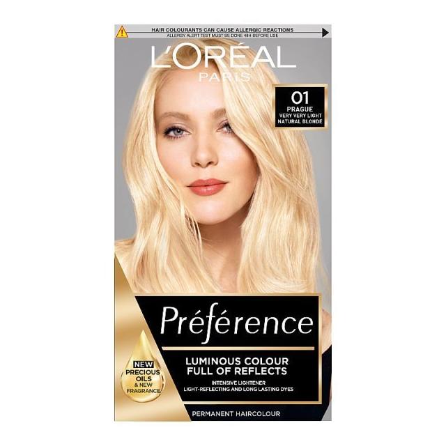 Preference Blondissimes 01 Lightest Natural Blonde Hair Dye From