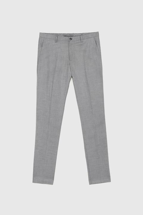 Pantaloni Da Completo Cinzati Comfort