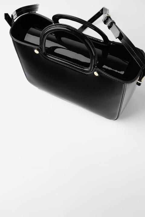 Medium Patent Finish City Bag