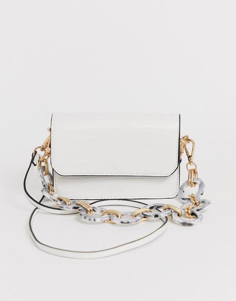 Bolso Pequeño Con Correa De Tendencia De Asos Design-blanco