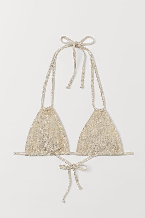 H & M - Top De Bikini Con Relleno - Beis