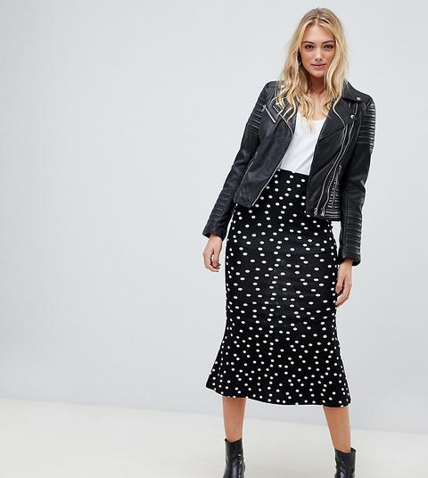 kick flare black skirt