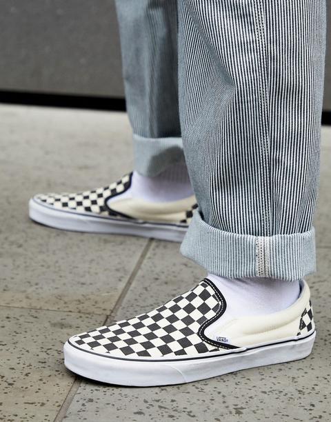 vans a scacchi con lacci