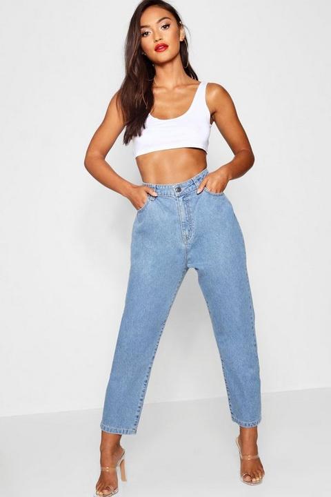 Womens Petite Straight Leg Jeans - Blue - 12, Blue