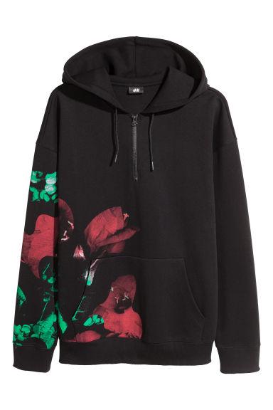 Hooded Top With A Zip