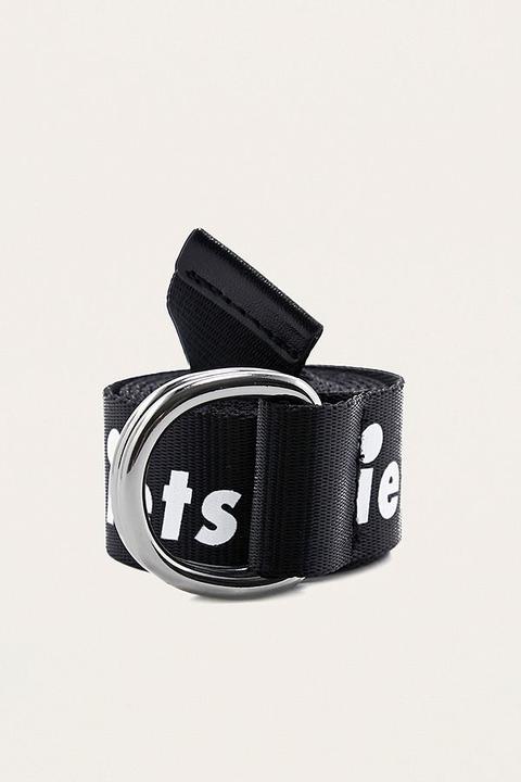 Iets Frans&hellip; Slogan D-ring Belt - Black At Urban Outfitters