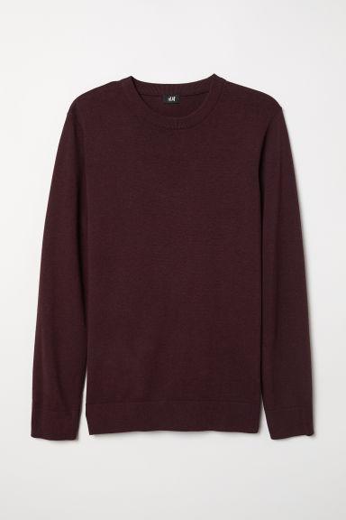 H & M - Pullover In Maglia Fine - Rosso