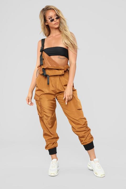 It's Complicated Jumpsuit - Cognac