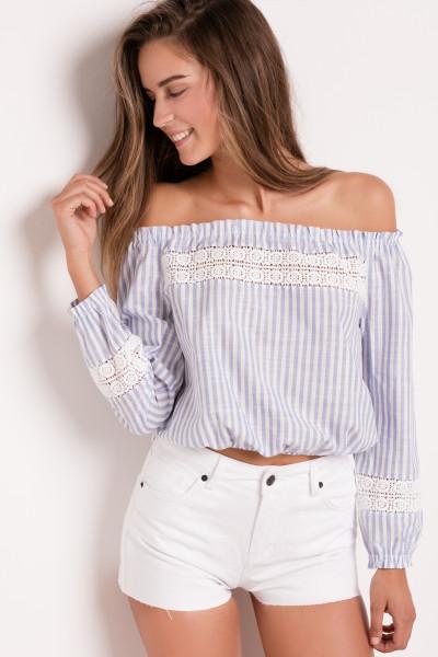 Crochet Off The Shoulders Blouse