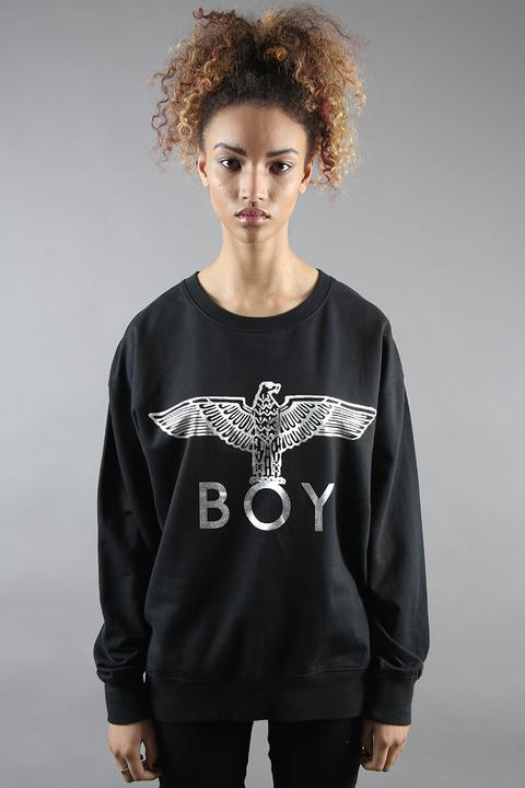 Boy Eagle Sweat - Black/silver