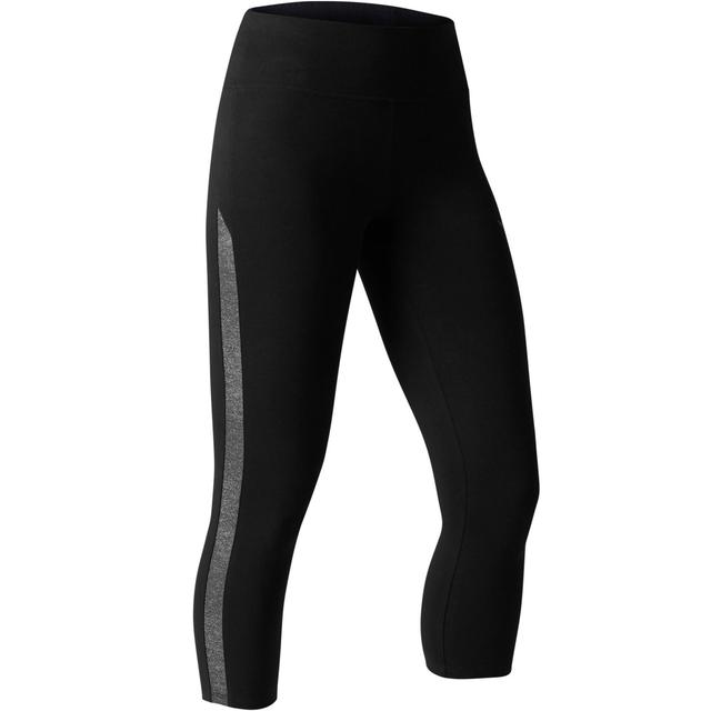 Mallas Leggings Deportivos Gimnasia Pilates Domyos 520 Slim Mujer Negro  from Decathlon on 21 Buttons