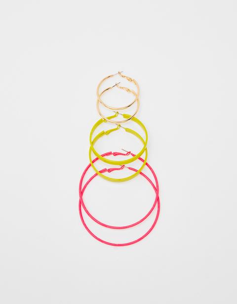 Set De 3 Pendientes Aro