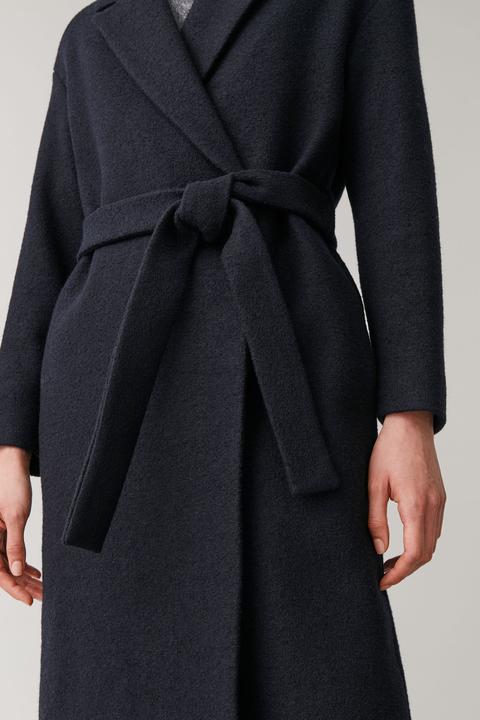 Belted wool coat outlet cos