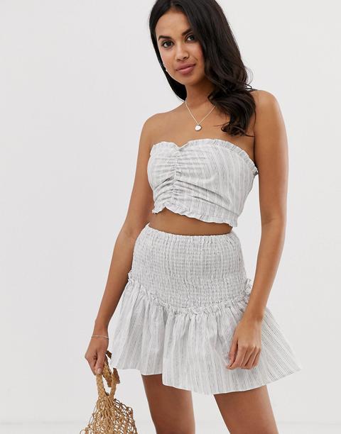 Glamorous Beach Co-ord In Stripe