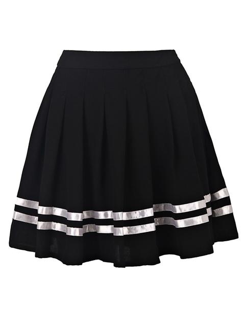 Pleated High Waisted Skirt