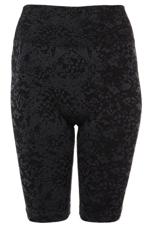 Mallas Cortas Deportivas De Jacquard Negras