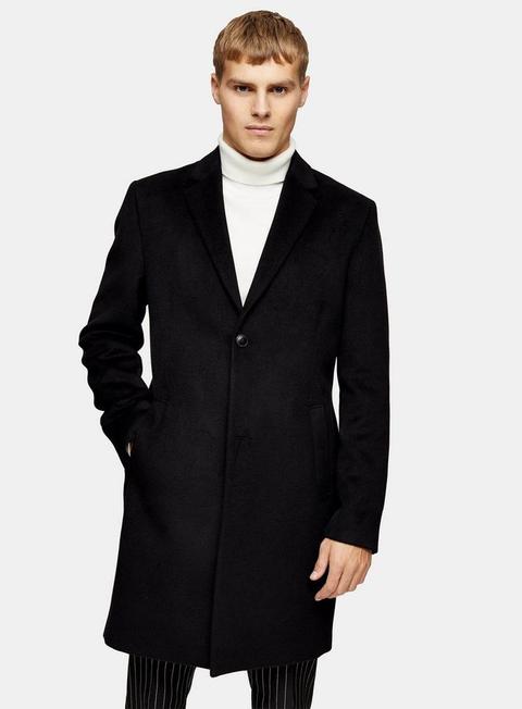 Considered Black Classic Fit Coat