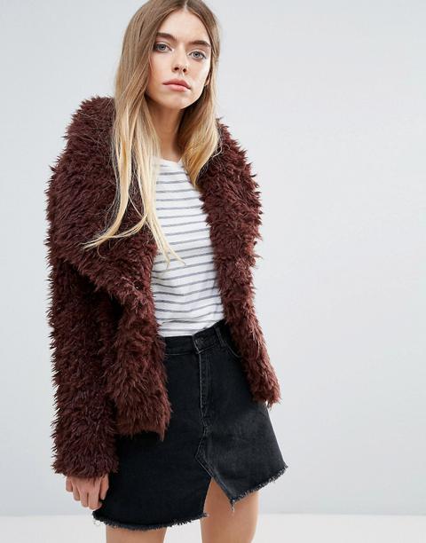 First & I Teddy Fur Jacket