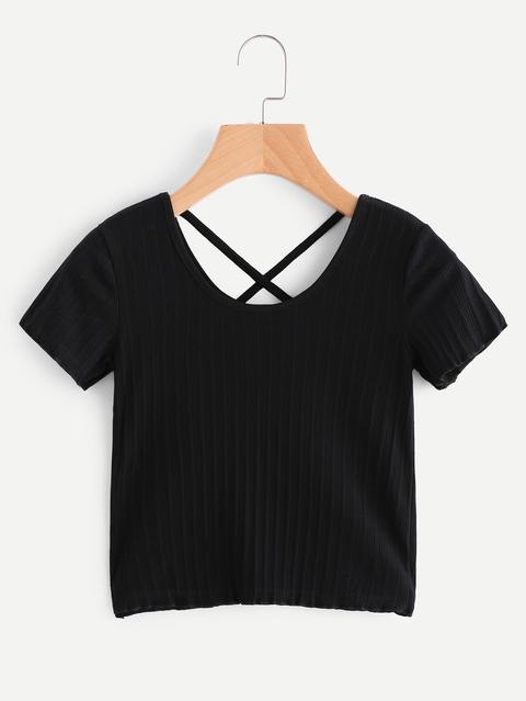 Criss Cross Back Tee