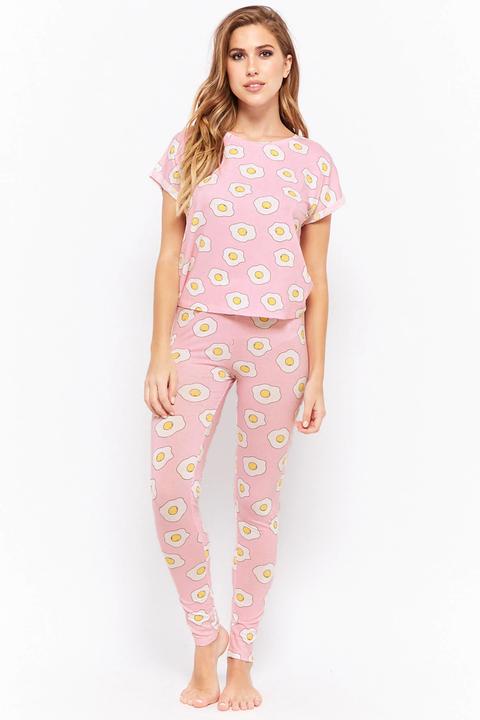 Egg Print Pyjama Set