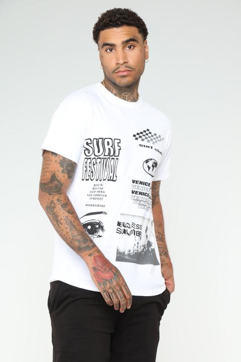 Surf Festival Tee - White