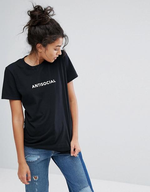 Adolescent Clothing - Antisocial - T-shirt - Nero