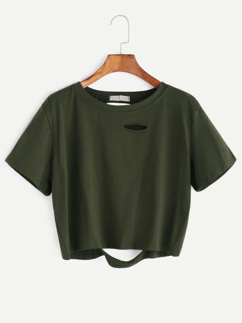 Camiseta Corta Rota - Verde Militar