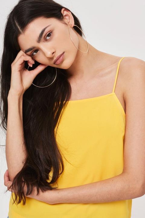 Yellow Square Neck Cami