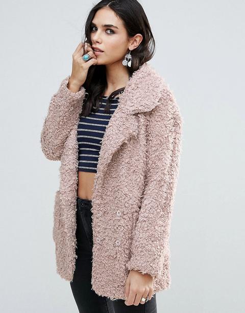 Glamorous - Cappotto In Spugna - Rosa