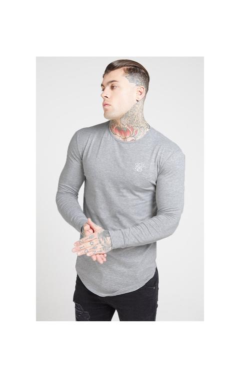 Siksilk Siksilk L/s Core Gym Tee - Grey Marl Men Sizes Top