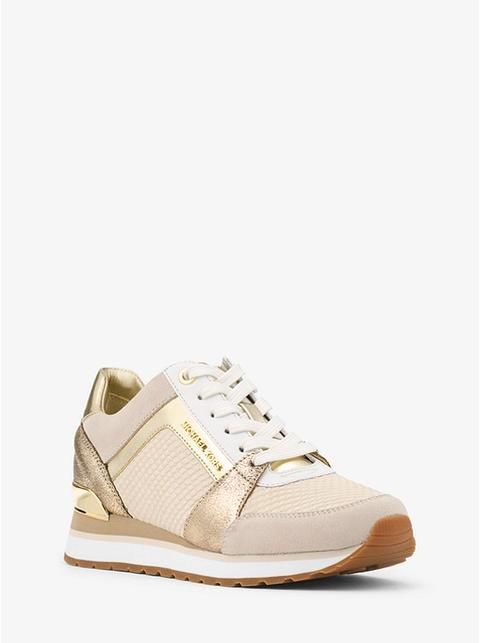 Billie Nubuck And Metallic Sneaker