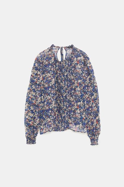 Blusa Lazo Estampado Floral