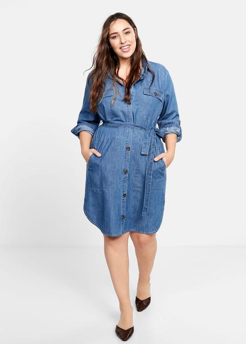 Vestido Camisero Denim