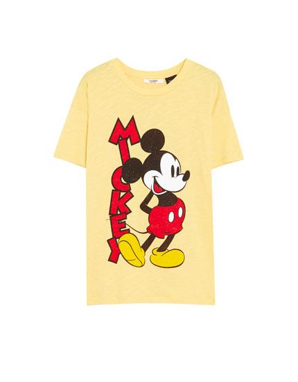 Camiseta Mickey Manga Curta