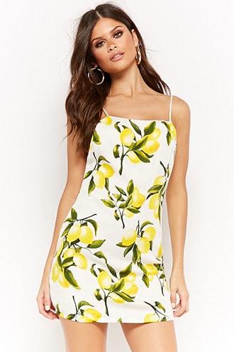 forever 21 lemon dress