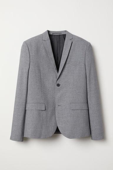 H & M - Blazer Skinny Fit - Grigio