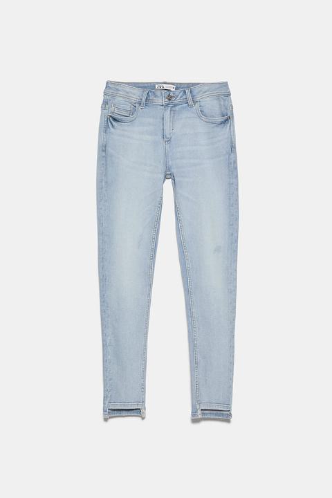 Jeans Z1975 Mid Rise Skinny Bajo Asimétrico