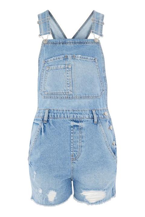 Moto Short Denim Dungaree