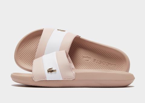 Lacoste Chanclas Croco Para Mujer, Pink/white